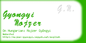 gyongyi mojzer business card
